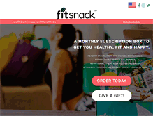 Tablet Screenshot of fitsnack.com